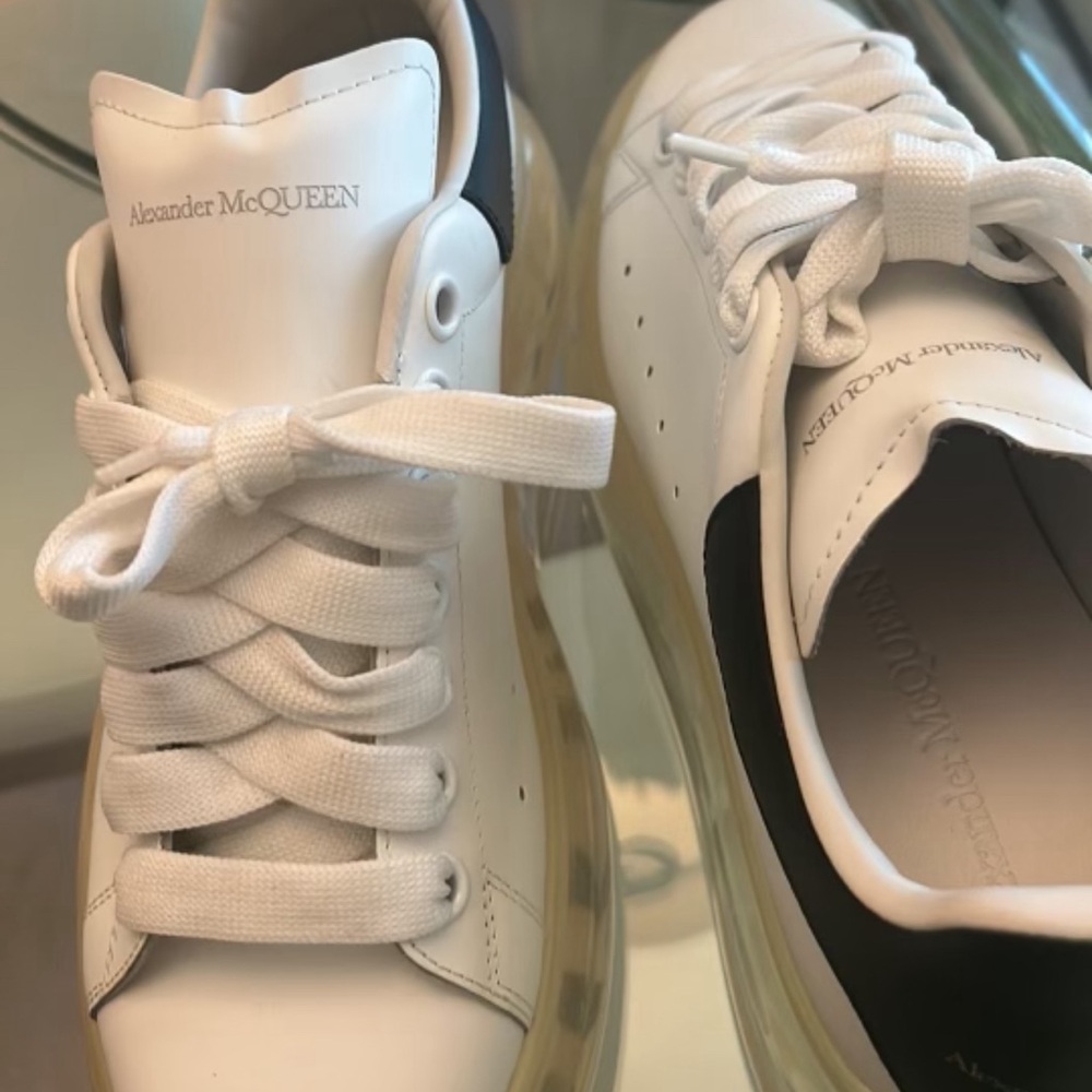 Black/White Alex McQueen Sneakers. Brand new w/o box or tags. Size 40 1/2 D